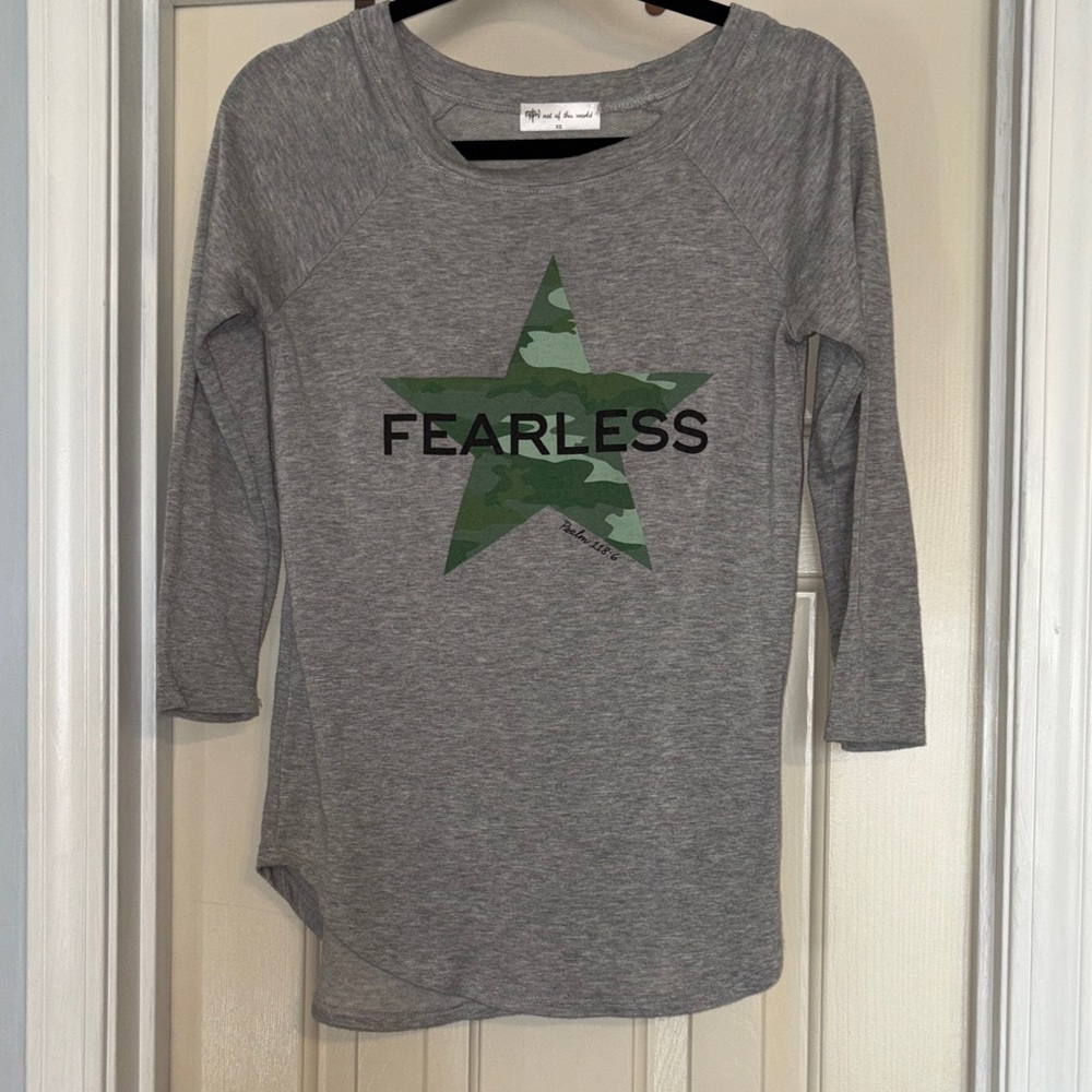 Fearless gray top